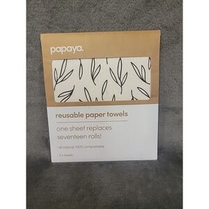 Papaya, Reusable Paper Towels, 2 Sheets - Twiggy